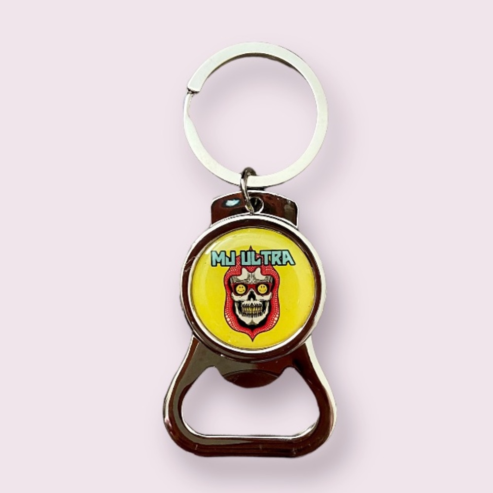 MJ Ultra Skull Bottle Opener Keychain